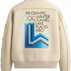 Olympic Winter Games Avirex Bomber Leather Jacket