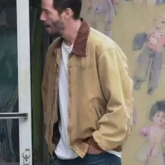 Keanu Reeves Outcome 2026 Brown Cotton Jacket