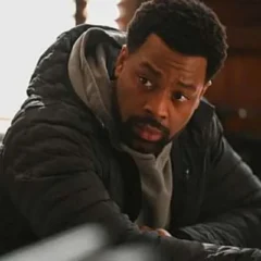 LaRoyce Hawkins Chicago PD 2026 Black Puffer Jacket