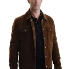 James Van Der Beek The Gates 2026 Suede Leather Jacket