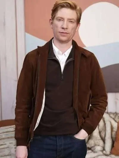 Domhnall Gleeson The Incomer Brown Suede Leather Jacket