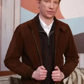 Domhnall Gleeson The Incomer Brown Suede Leather Jacket