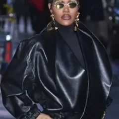 NYC 2026 Teyana Taylor Leather Jacket
