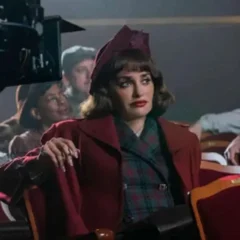 Penélope Cruz The Bride 2026 Red Wool Coat