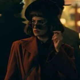 Penélope Cruz The Bride 2026 Red Wool Coat