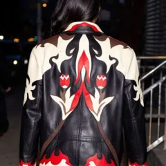 NYC 2026 Simone Ashley Leather Jacket