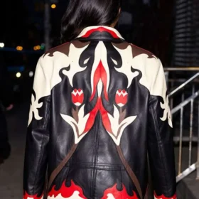 NYC 2026 Simone Ashley Leather Jacket