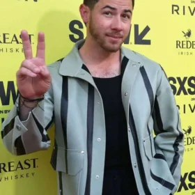Nick Jonas Power Ballad Movie Premiere Leather Jacket