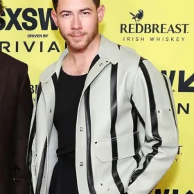 Nick Jonas Power Ballad Movie Premiere Leather Jacket
