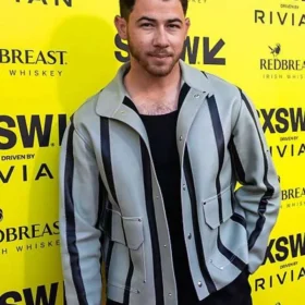 Nick Jonas Power Ballad Movie Premiere Leather Jacket