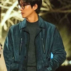 Our Movie Namkoong Min Blue Suede Leather Jacket