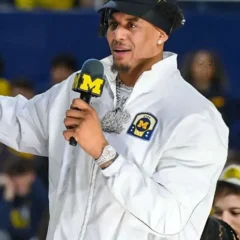 Yaxel Lendeborg National Championship 2026 White Jacket