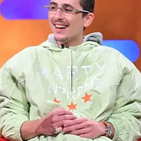 Timothee Chalamet Marty Supreme Green Jacket