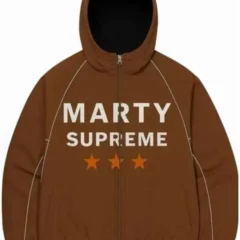 Marty Supreme Timothee Chalamet Brown Jacket