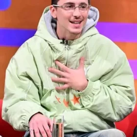 Timothee Chalamet Marty Supreme Green Jacket