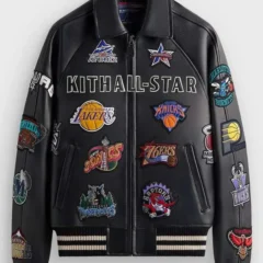 Kith X AVIREX NBA All-Star 2026 Leather Jacket