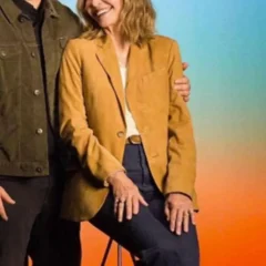 Mary Steenburgen The Dink 2026 Brown Suede Blazer