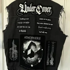 American Rap Singer Juice Wrld Black Denim Vest