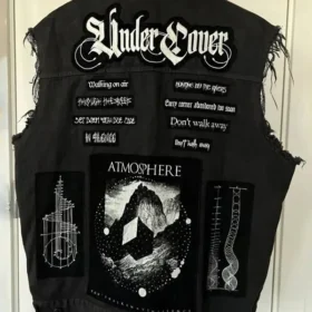 American Rap Singer Juice Wrld Black Denim Vest