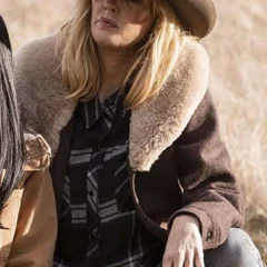 Beth Dutton Shearling Wool Coat