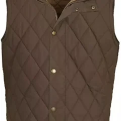 John Dutton Quilted Cotton Vest