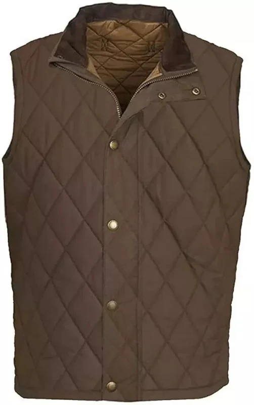 John Dutton Quilted Cotton Vest