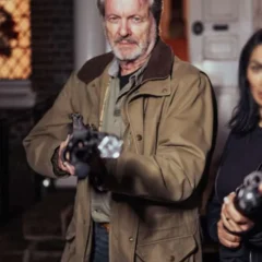 Knightfall 2026 Ian Ogilvy Brown Cotton Jacket