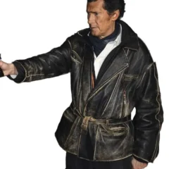 Geoffrey Moore Knightfall 2026 Black Leather Jacket
