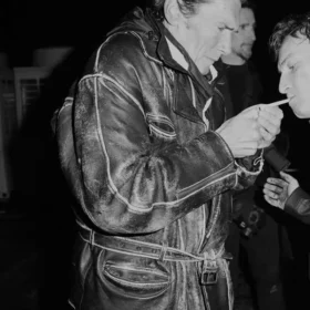 Geoffrey Moore Knightfall 2026 Black Leather Jacket