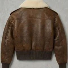 Erin Doherty PFW 2026 Shearling Brown Jacket