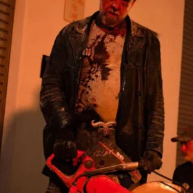 Mike Ferguson Blackout 2026 Leather Coat