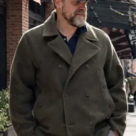 NYC 2026 David Harbour Wool Peacoat