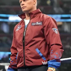 Smack­Down 2026 RWB Wind­break­er Cody Rhodes Jack­et