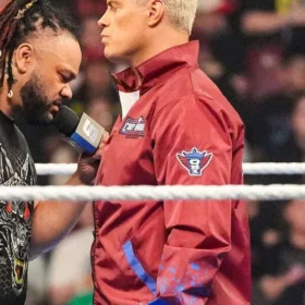 Smack­Down 2026 RWB Wind­break­er Cody Rhodes Jack­et
