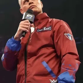 Smack­Down 2026 RWB Wind­break­er Cody Rhodes Jack­et