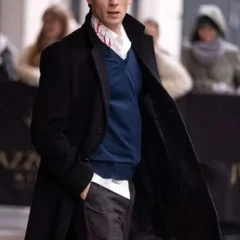 Milan Fashion Week 2026 Jannis Niewöhner Black Coat