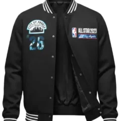 Siya Kolisi NBA All Star 2026 Black Varsity Jacket
