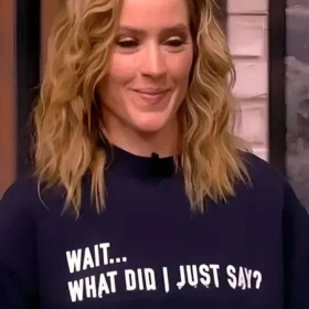 The View 2026 Sara Haines Blue Sweatshirt