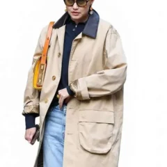 NYC 2026 Gigi Hadid Car Cotton Coat