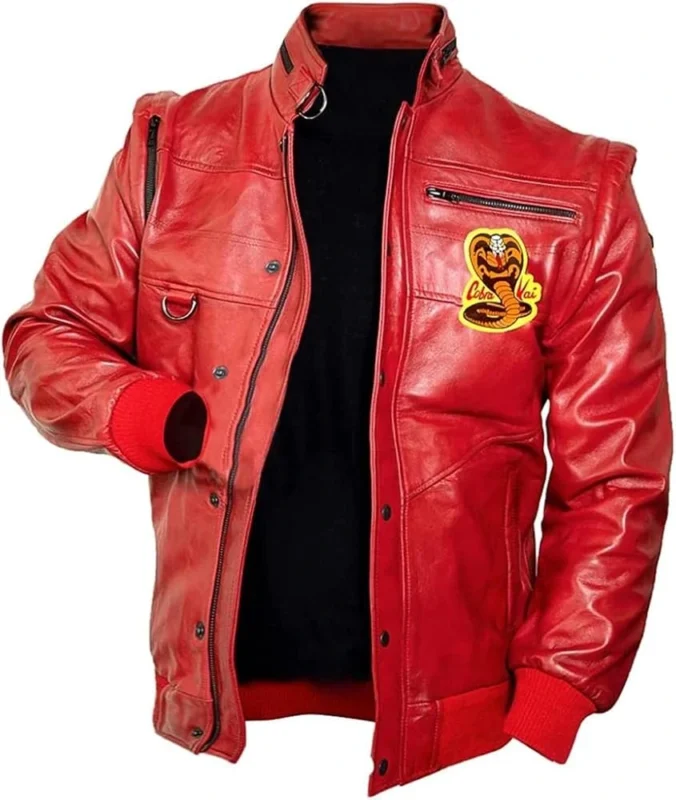 Cobra Kai Red Leather Jacket