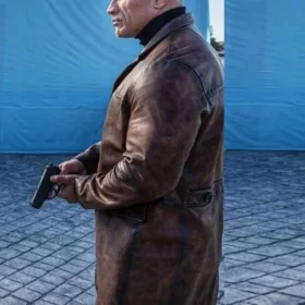 Dwayne Johnson Red Notice Brown Leather Jacket