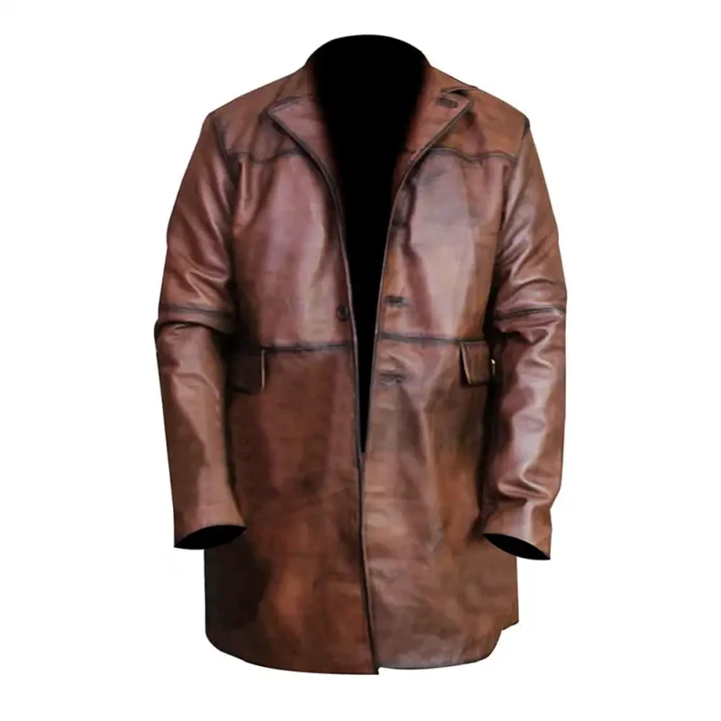 Dwayne Johnson Red Notice Brown Leather Jacket