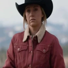 Heartland Season 14 Amy Fleming Red Sherpa Jacket