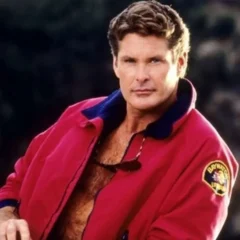 David Hasselhoff Baywatch Lifeguard Bomber Jacket