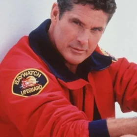 David Hasselhoff Baywatch Lifeguard Bomber Jacket