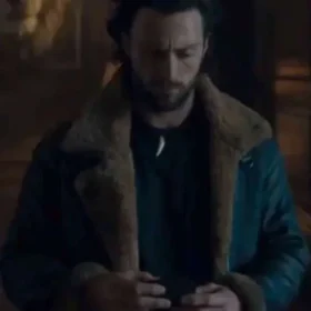 Aaron Taylor-Johnson Kraven the Hunter Shearling Jacket