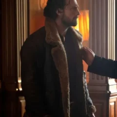 Aaron Taylor-Johnson Kraven the Hunter Shearling Jacket