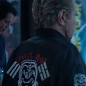 John Kreese Cobra Kai S06 Black Bomber Jacket