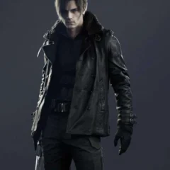 Leon S. Kennedy Resident Evil Requiem Leather Coat