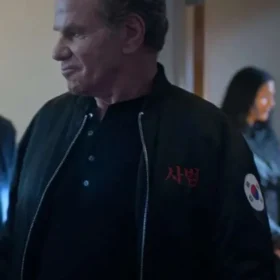 John Kreese Cobra Kai S06 Black Bomber Jacket